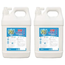 克力淨 75%抗菌清潔酒精, 4L, 2桶