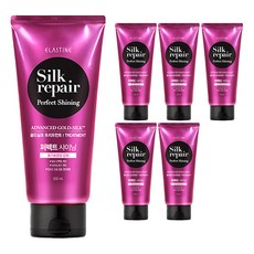 엘라스틴 실크리페어 퍼펙트 샤이닝 골드실크 트리트먼트, 300ml, 6개