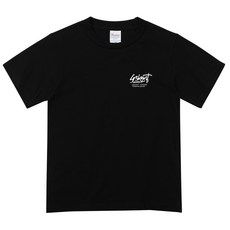 CR3MENT 男女通用 Essential 街頭風 Logo 17支棉 寬鬆版型 透氣 短袖 T恤, 黑色
