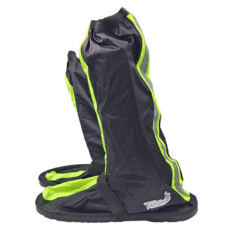 TAHSIN 達新牌 炫光厚底防雨鞋套，高筒男女通用款, 3XL, 黑色