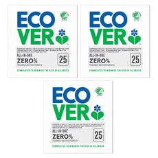 ecover 宜珂 洗碗機專用洗碗錠 Set 25顆, 無添加低敏, 820g, 3盒
