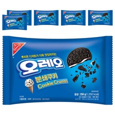 동서식품 오레오 분쇄쿠키, 250g, 6개