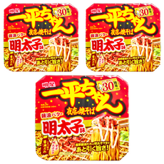 明星食品 一平 夜店炒麵 醬油奶油明太子風味, 3入