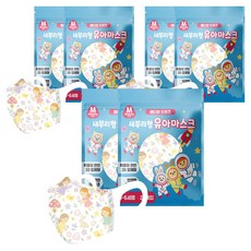 메디케이알 유아용 메디앙 프렌즈 새부리형 마스크 중형, 25개입, 6개, 토끼요정