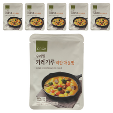 올가홀푸드 우리밀 카레가루 약간매운맛, 100g, 6개