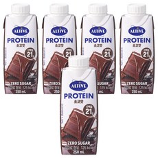 Altive 素食蛋白質 巧克力, 5個, 250ml