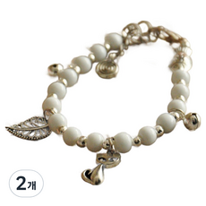Ssijakeu 晴朗手鍊 白色 20cm, 2個
