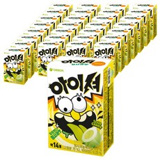 오리온 아이셔 츄잉캔디 청사과맛, 42g, 30개