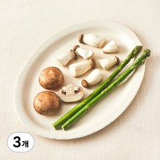 친환경 구이용 버섯 & 아스파라거스, 160g, 3개