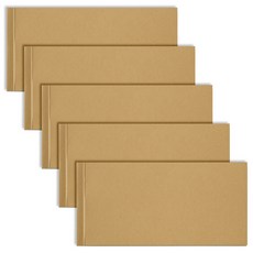 簡約牛皮紙空白筆記本 100張, 單一顏色, 5個