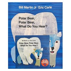歌唱繪本 Polar Bear Polar Bear What Do You Hear? Set, 紙板書+CD, JYBooks