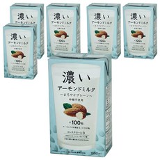 TSUKUBA 筑波乳業 杏仁飲 香醇原味 無糖, 6個, 1L