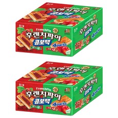 HAITAI 海太 法國派組合包 草莓口味+蘋果口味, 768g, 2盒