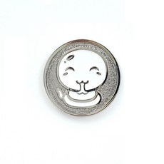 GIVOTGOLF 十二生肖圓形籌碼角色高爾夫球標, 巳蛇 (銀色), 1個