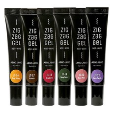 Jello Jello 立體指甲彩繪膠 6入組, 1組, Deep Honey+Brownie+Raspberry+Deep Forest+Rosy Pink+Peony Purple