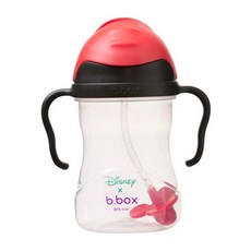 b.box 吸管水杯 米奇款, 迪士尼造型, 易於握持把手, 240ml, 1個