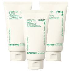 INNISFREE 綠茶保濕胺基酸潔面乳, 150g, 3條