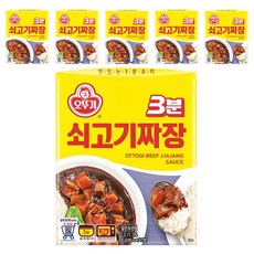 OTTOGI 不倒翁 3分鐘即食牛肉炸醬調理包, 6盒, 200g
