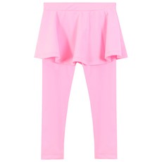 ROROCHAT 女童素色假兩件內搭泳褲