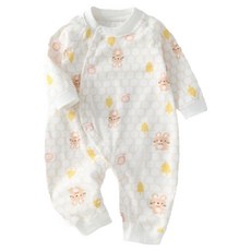 스타도어 유아용 귀여운 숲속동물 풀스냅 우주복