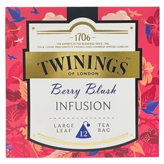 TWININGS 唐寧茶 鉑金系列 胭脂莓果茶, 2.5g, 12包, 1盒