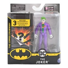 SPIN MASTER DC蝙蝠俠系列 4吋人偶小丑 隨機配件與任務卡, 1組