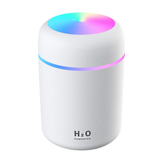 【ahoye】小夜燈靜音桌面加濕器 usb供電 水氧機 香薰機 空氣清淨器, p01_05243154, 白色