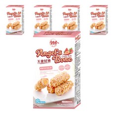 Angel's Bone 天使好棒 草莓巧克力杏仁捲, 香脆可口, 甜鹹適中, 80g, 5盒