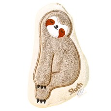 樹懶擦手巾, 可愛造型, 珊瑚絨材質, 強力吸水, 咖色樹懶, 2個