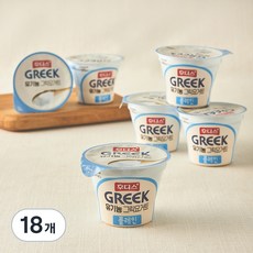 후디스 유기농 그릭요거트 플레인, 80g, 18개
