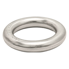 ISC 鋁製連接環/鋁圈 大 鋁合金材質 最小斷裂強度 25kN 安全負載16kN 英國產, 內徑 46mm 外徑 70mm, 銀色, 1個