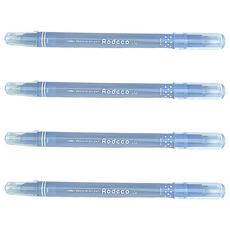 Sun-Star Rodeco 波點簽字雙頭兩用筆 - 薄霧藍, 4支