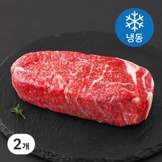 육감하누 채끝 웻 드라이에이징 소고기 (냉동), 250g, 2개