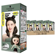 Schwarzkopf 施華蔻 FRESHLIGHT 染髮霜, 12盒, 煙灰綠