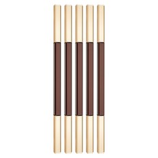 S201極細雙頭三角眉筆 0.1g 5支, 深咖色