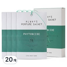 더스윗홈 올웨이즈 퍼퓸사쉐 옷장방향제, 20g, 20개, 피톤치드