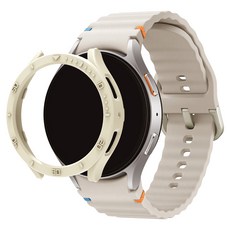 SPACE SHIELD Galaxy Watch 相容錶圈防撞保護殼, 米色, 1個