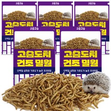 고슴고슴 고슴도치 건조밀웜, 150g, 5개