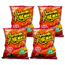 Pop-Smile 卡滋 爆米花 美式焦糖牛奶風味, 50g, 4包
