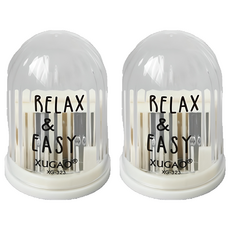 Daylist 簡易便攜迷你手動圓頂型削鉛筆機, 2個, 米色