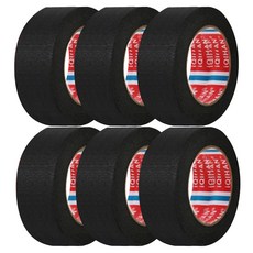 iQIHAN DADA 和紙膠帶 30mm x 15m, 6個, 黑色