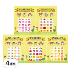 i'm pinky 幼兒全版美甲貼紙5件組, AN5-01, 4個