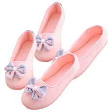 Hongdaesunhuisyap 蝴蝶結襪套型室內拖鞋 115, 粉紅色