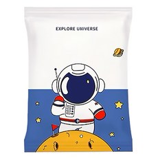 德利生活 真空棉被收納袋 太空人,100 x 80cm, 防塵雙邊密封條設計, 1個