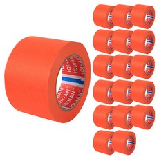 iQIHAN 彩色紙膠帶 50mm x 15m, 18個, 橘色