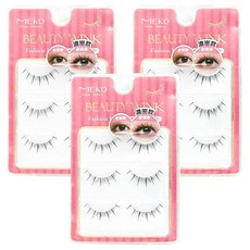 MEKO 韓系女團御用無痕假睫毛 舞台濃密, I025, 3組