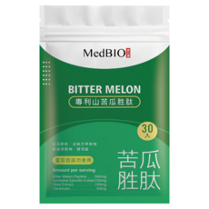 MedBIO 美百優 專利山苦瓜胜肽膠囊, 30顆, 500mg, 1包