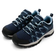 GOODYEAR 固特異 女款低筒戶外鞋 藍色 動態防水, 245mm