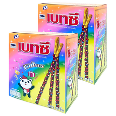 日日旺 Betsu 彩虹可可棒餅 酥脆餅乾棒 香濃可可 獨立包裝 美味隨時享, 192g*2盒