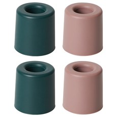 FLaiTO 矽膠粉彩牙刷架2件組, 獵人綠, 玫瑰棕, 2套